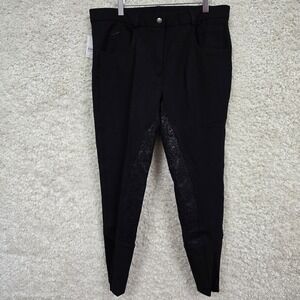 Piper SmartPak‎ Riding Breeches Womens 36R Black Full Seat Silicone Equestrian